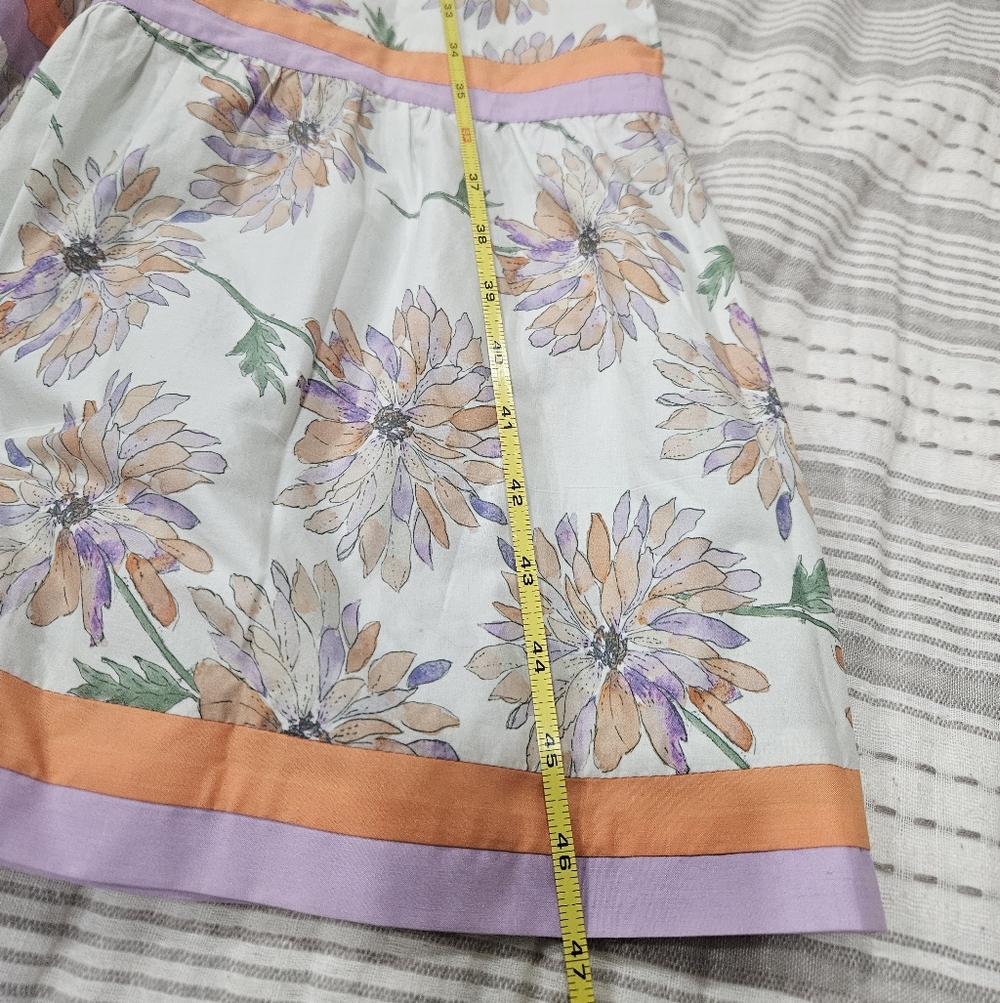 Entro Floral Maxi Dress with Orange and Purple Accents - Picture 3 of 3